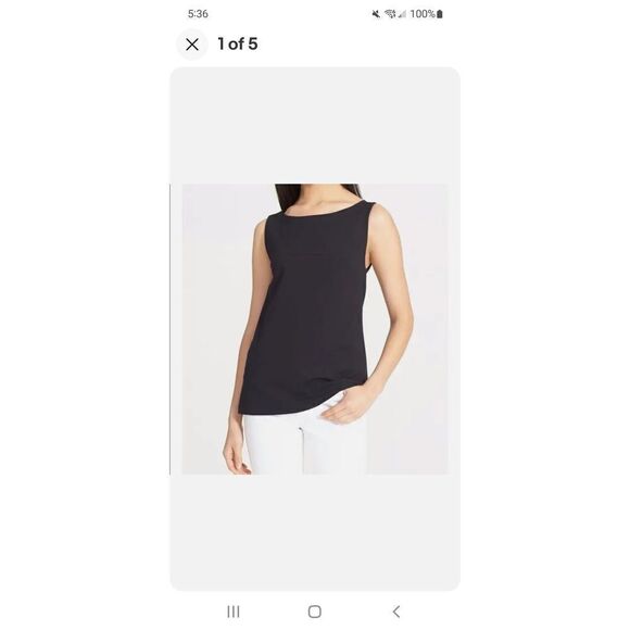 KATE SPADE NEW YORK $275 Bow Back Ponte Top in Black Size sz 4 - Picture 2 of 5